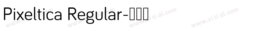 Pixeltica Regular字体转换